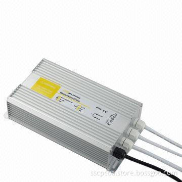 Waterproof LED Power Supply with 8A Output Current and 90-250V AC Input Voltages, IP67, CE/FC Marks